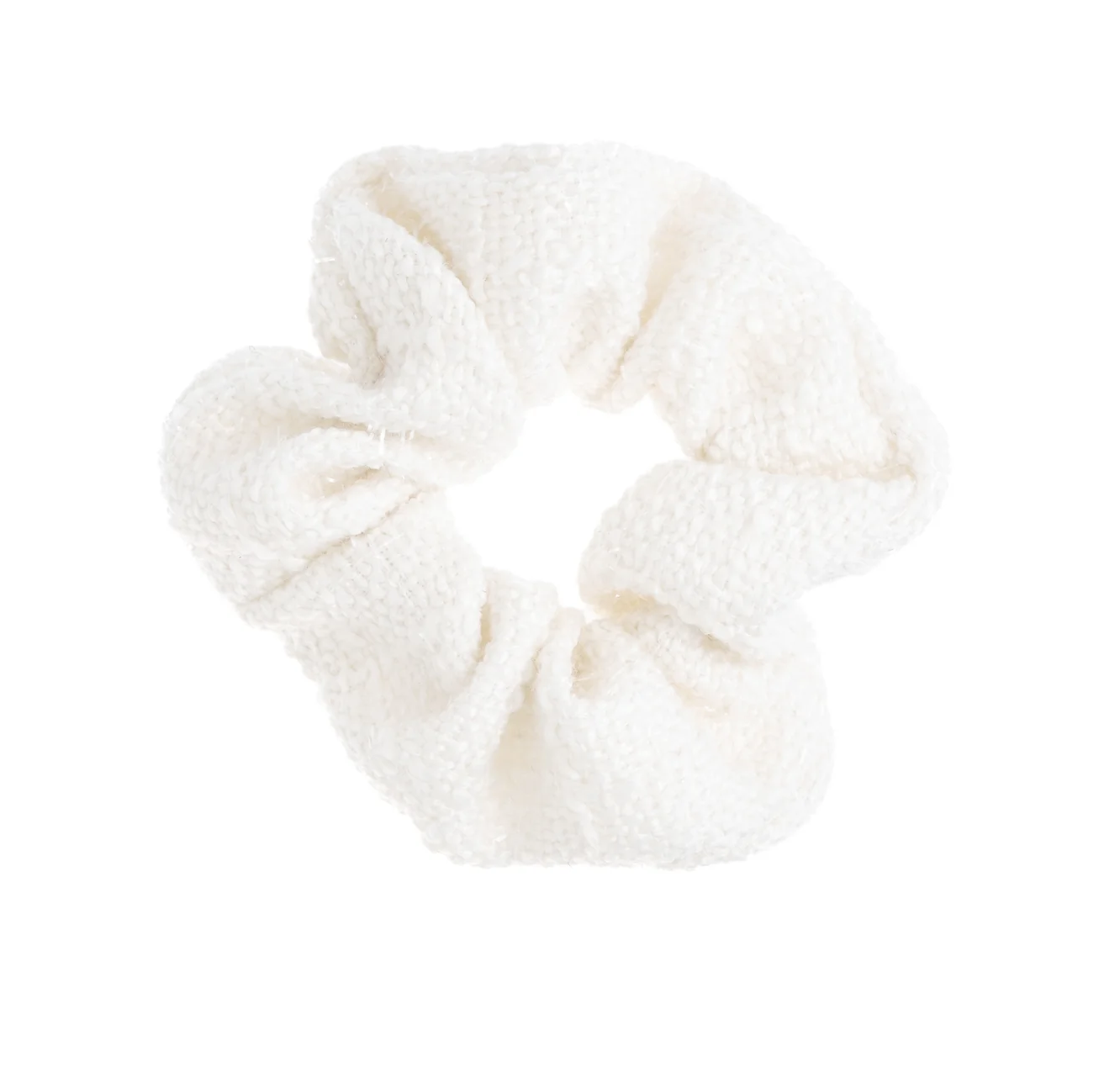 TWEED SCRUNCHIE OFF WHITE