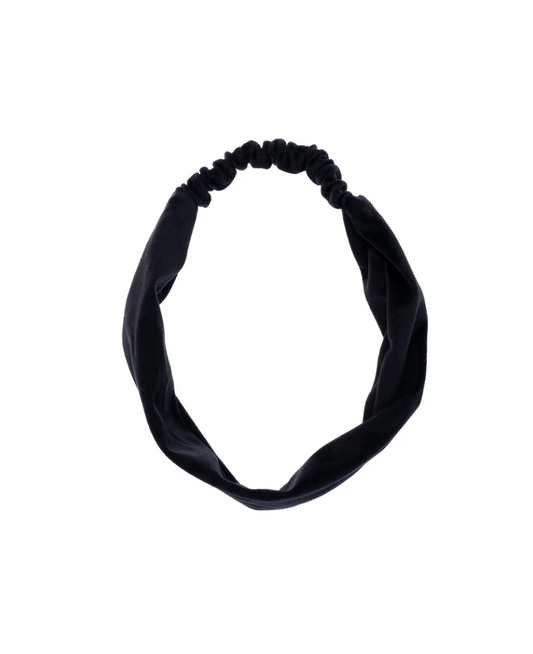 VELVET HEADBAND BLACK