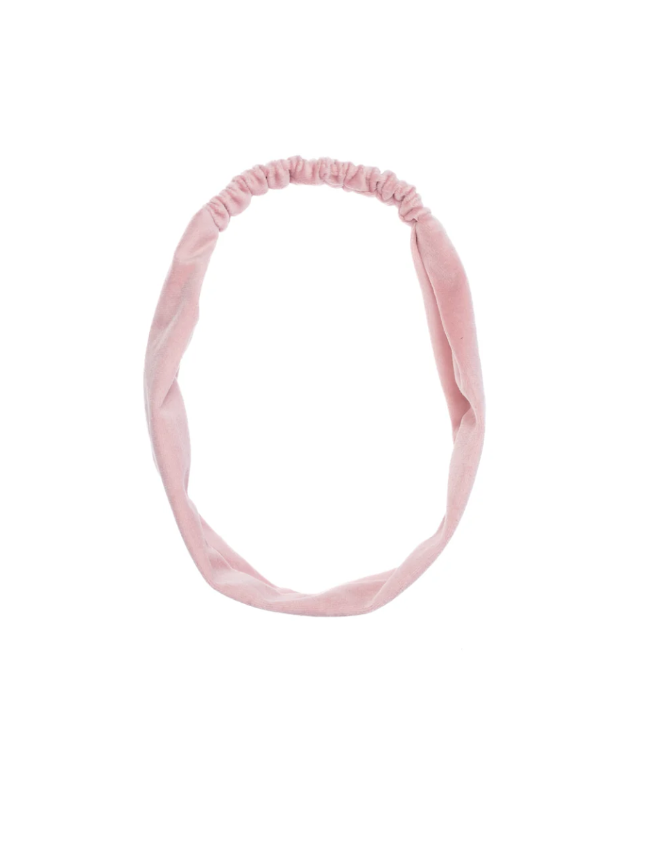 VELVET HEADBAND LIGHT ROSE