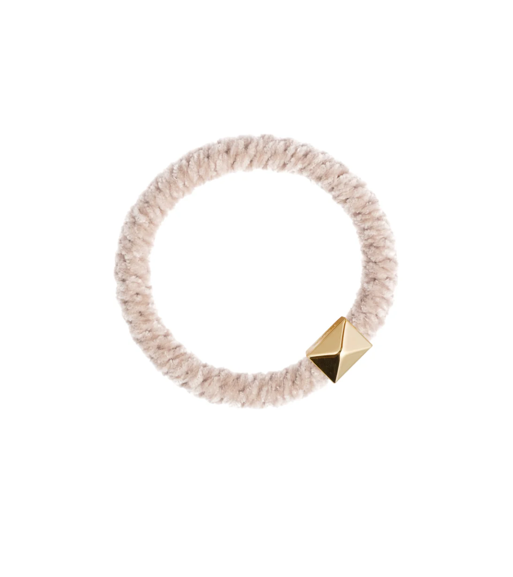 FLUFFY FAT HAIR TIE SAND