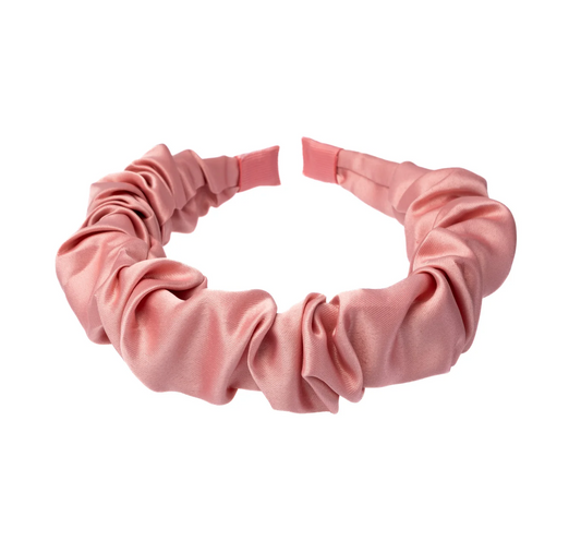 SATIN HAIR BAND WAVE ROSE