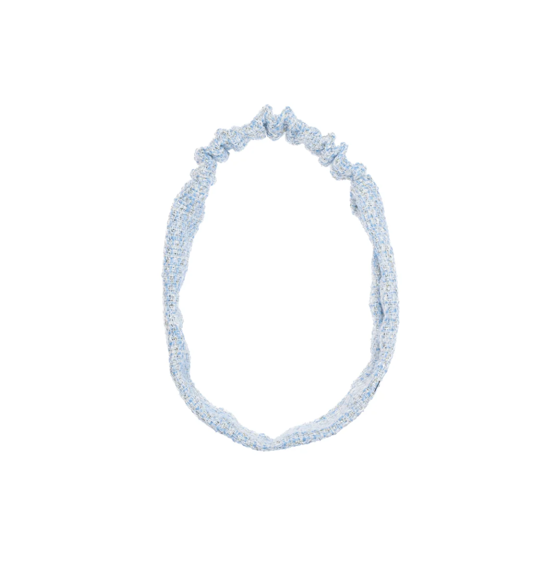 TWEED HEADBAND LIGHT BLUE