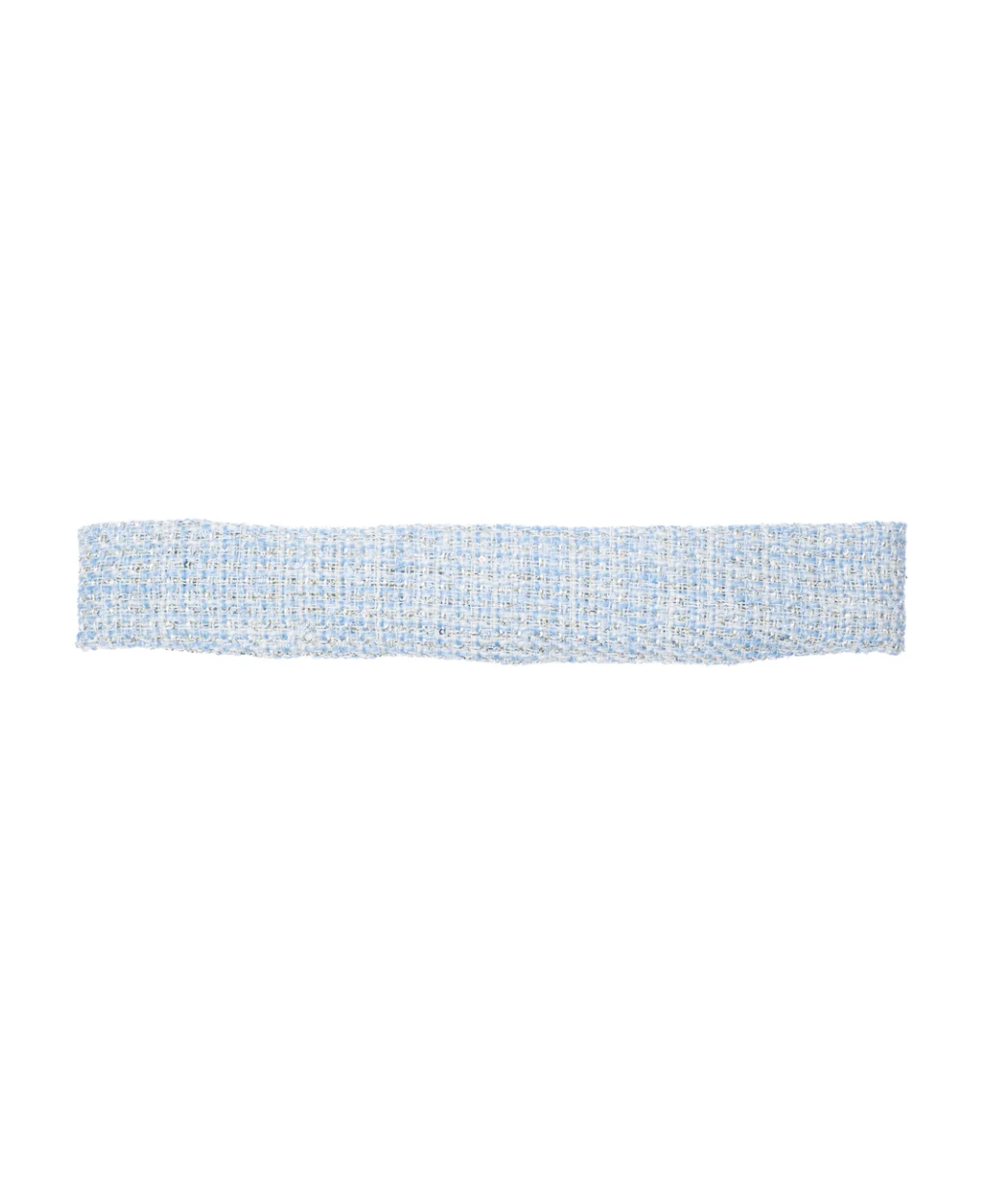 TWEED HEADBAND LIGHT BLUE