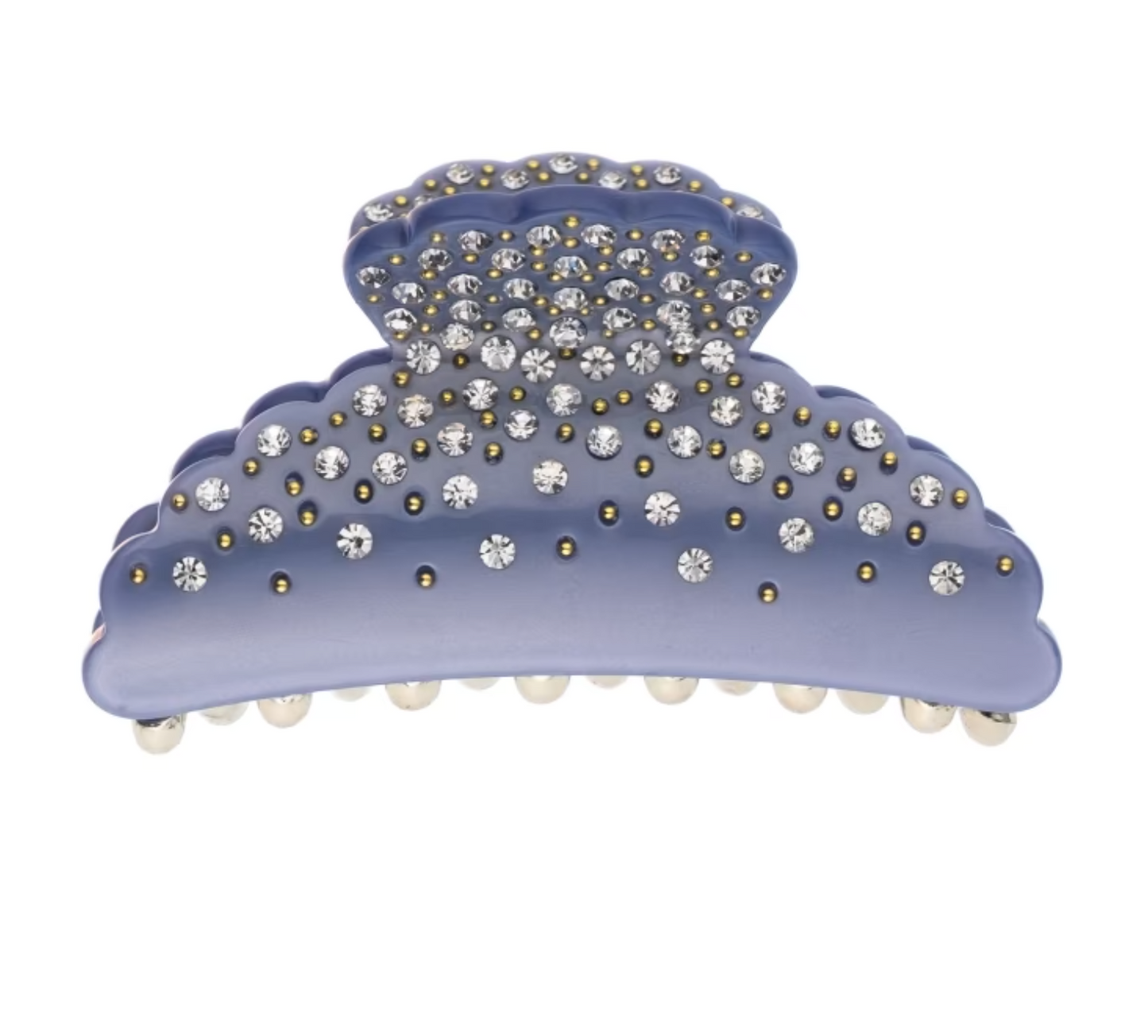 CRYSTAL HAIR CLAW LARGE BLUE