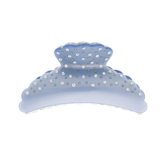 CRYSTAL HAIR CLAW X LARGE 501 BLUE