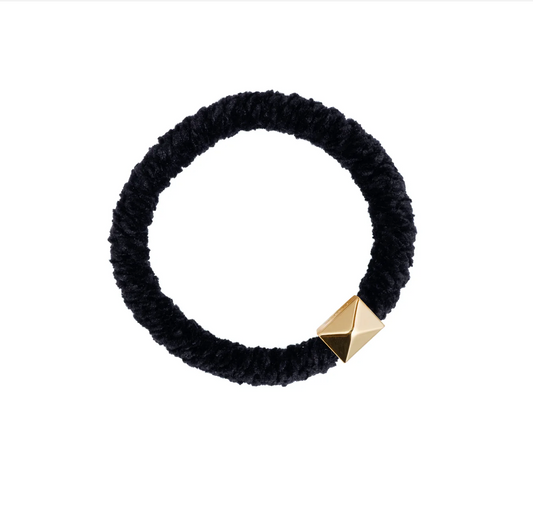 FLUFFY FAT HAIR TIE BLACK