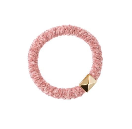FLUFFY FAT HAIR TIE PINK