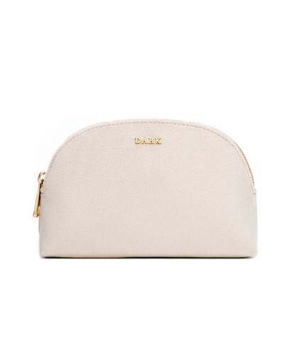 VELVET MAKE-UP POUCH SMALL VANILLA