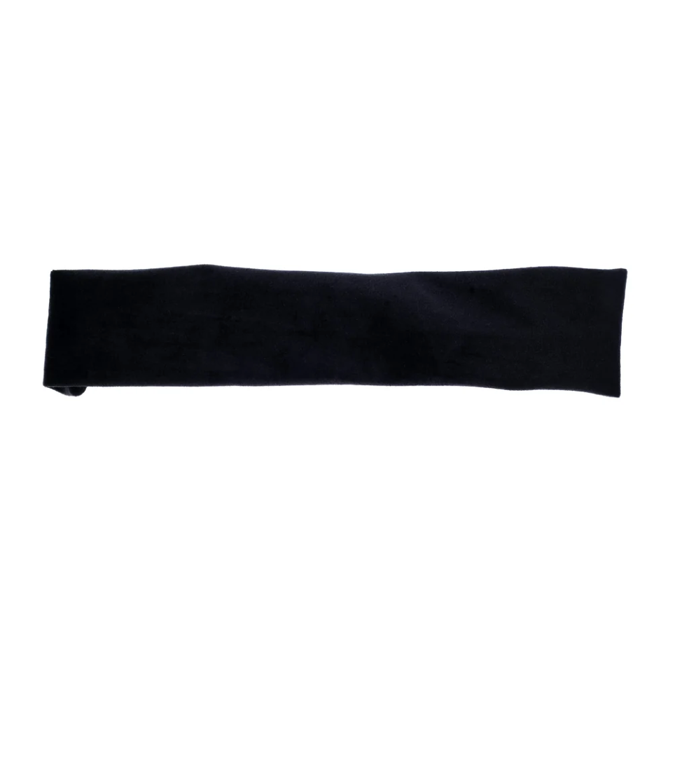 VELVET HEADBAND BLACK