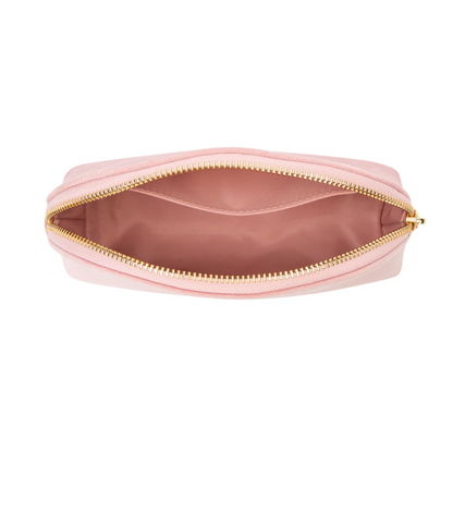 VELVET MAKE-UP POUCH SMALL LIGHT ROSE